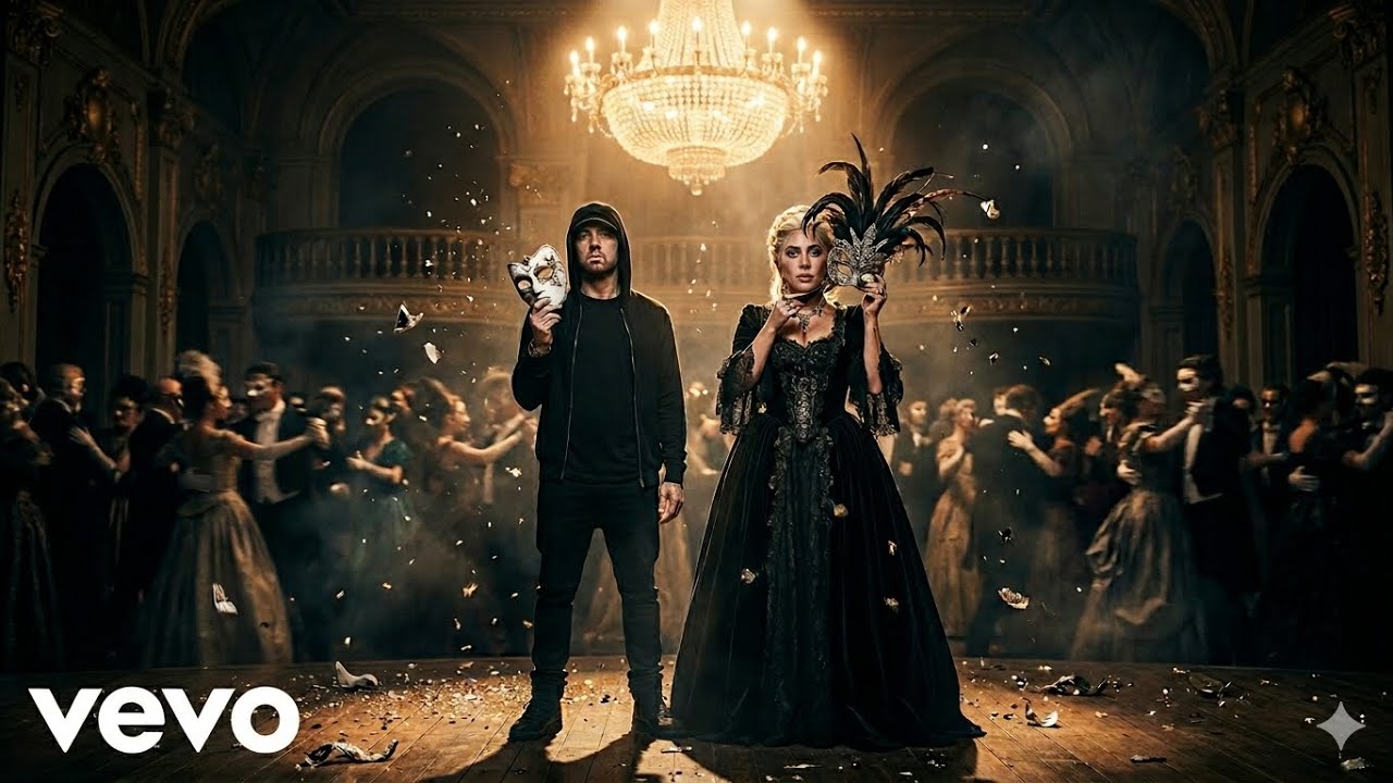 lady gaga red dress eminem Eminem & Lady Gaga