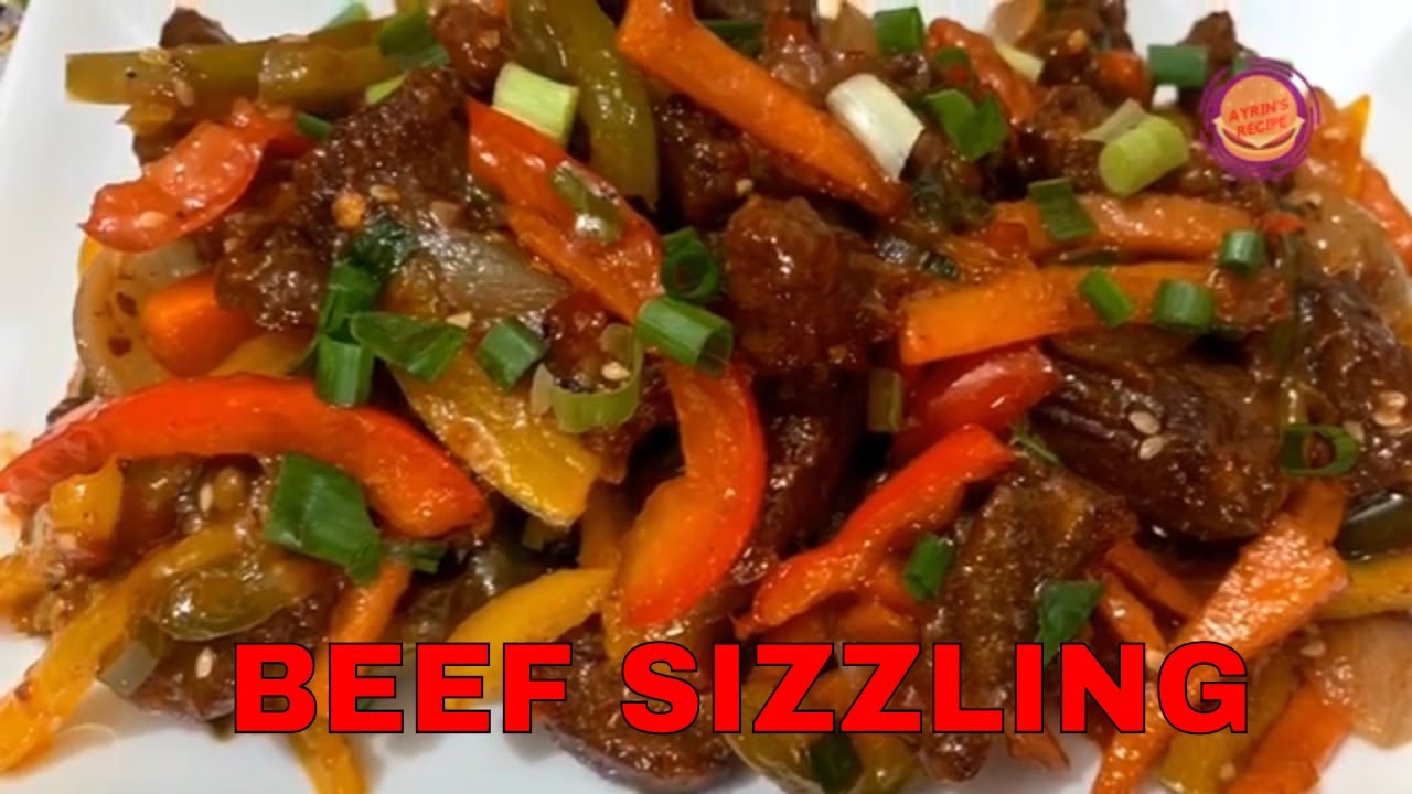 চাইনিজ বিফ সিজলিং রেসিপি /Beef sizzling recipe Bangladeshi Chinese Beef Sizzling
