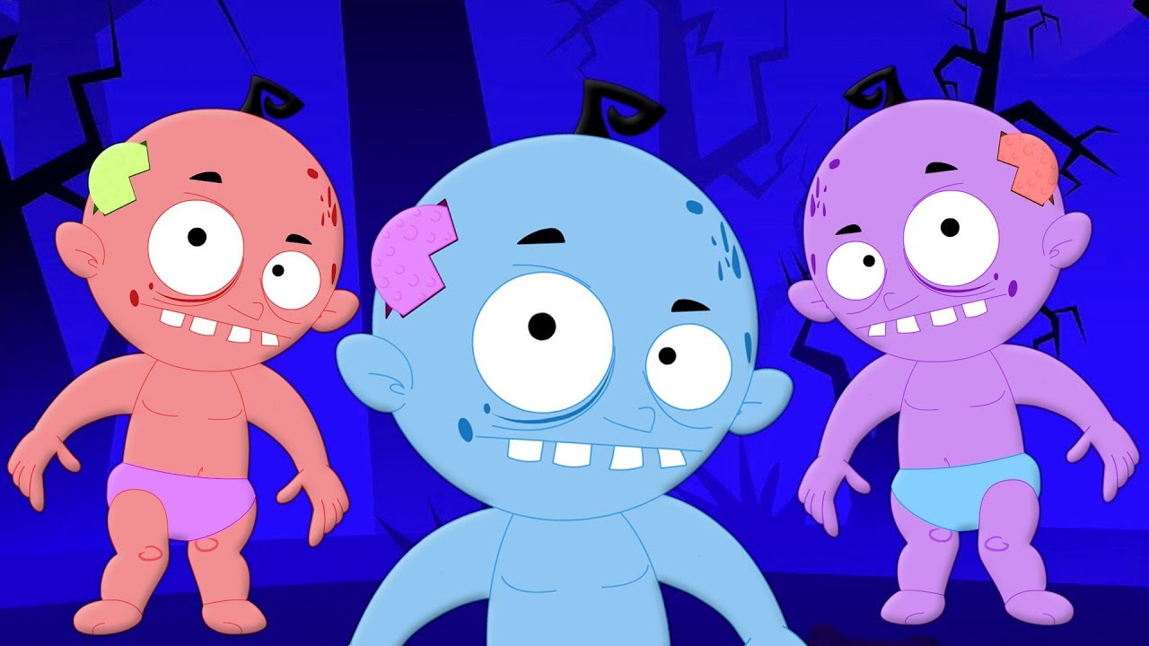 filme de halloween desenho animado, cinco pequenos monstros canções  infantis para aprender rimas para crianças, musica infantil