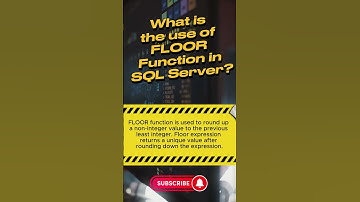 What is the use of FLOOR function in SQL Server?#shorts #ytshorts