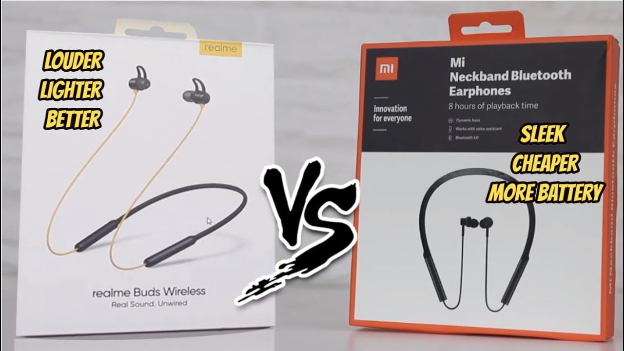 Realme Buds Wireless Hindi Unboxing Comparison With Mi Neck Band Which One Is Louder Lighter Youtube