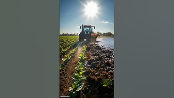 "Tractor Swept Away by Massive Flood While Plowing Garden!"