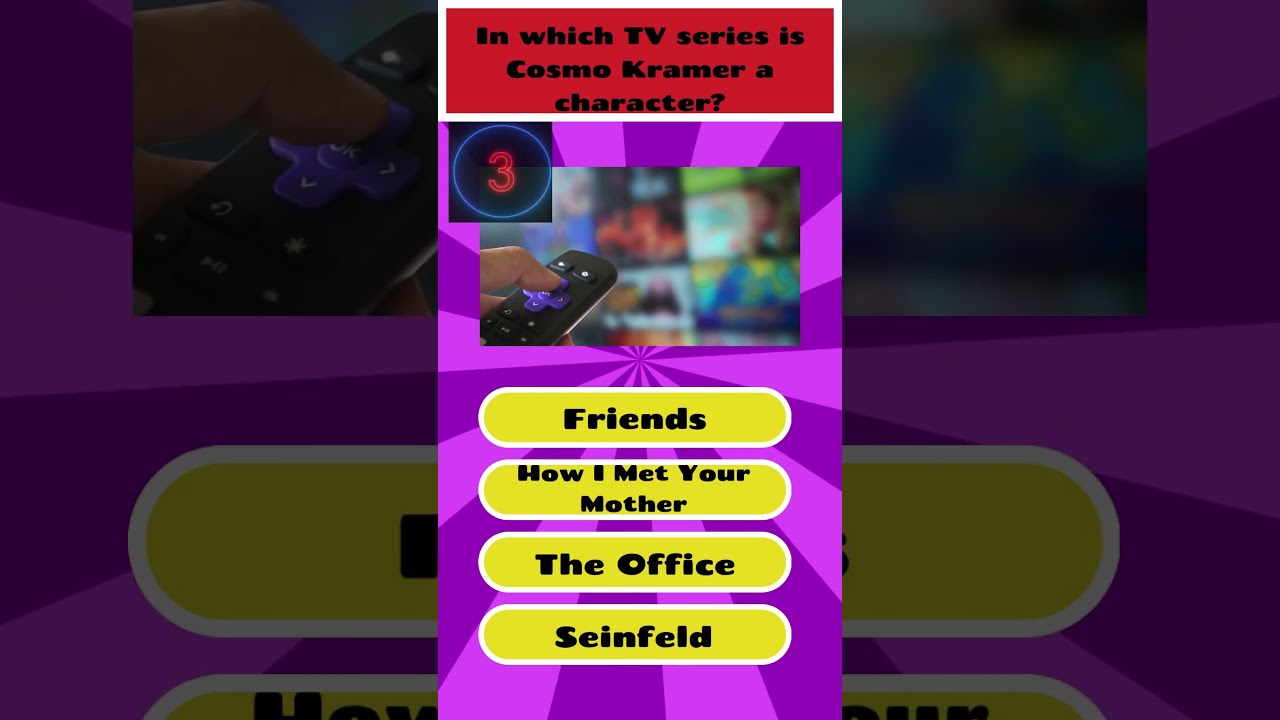 In which TV series is Cosmo Kramer a character? 📺🤔