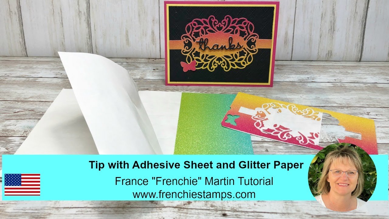 Tip for Adhesive Sheet and Glitter Paper YouTube