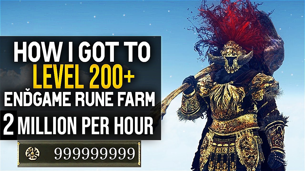 Elden Ring HOW TO GET LEVEL 200+ ENDGAME RUNE FARM 2 MILLION RUNES AN