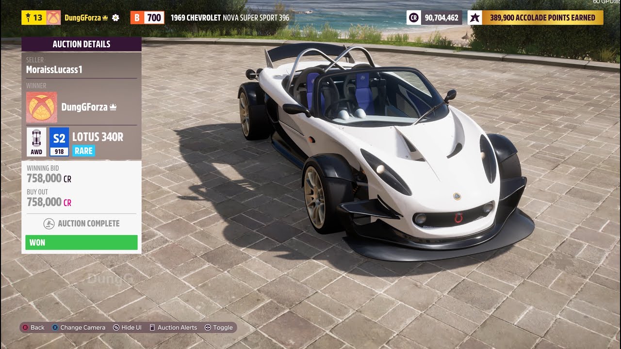 Best cars to Auction Snipe in Forza Horizon 5 Lotus 340R
