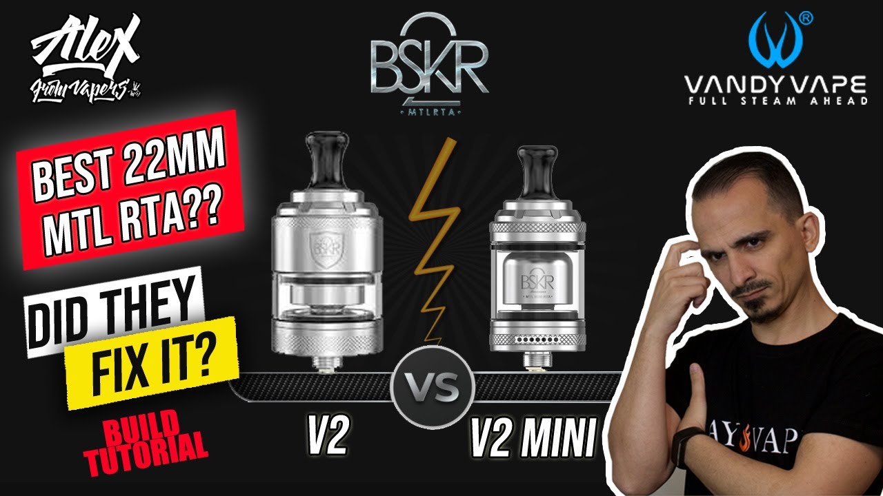 BSKR Mini V2 MTL RTA by Alex VapersMD & Vandy Vape - Perfection - Mic Drop!!