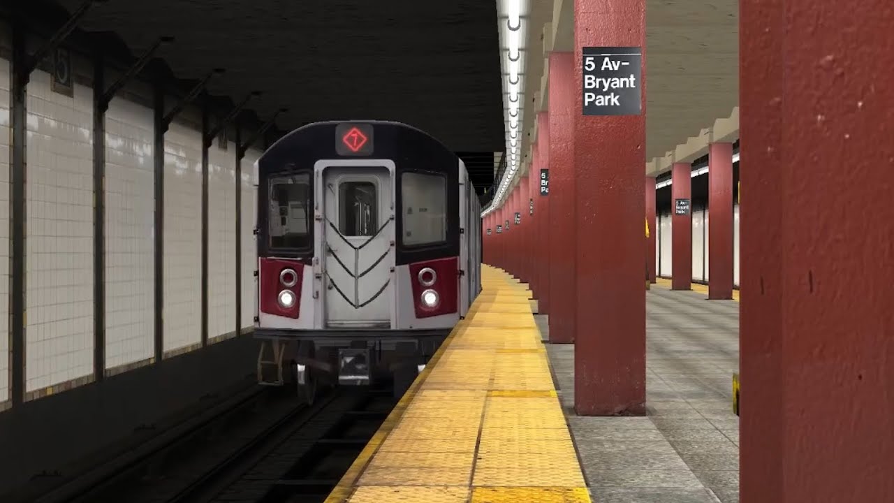 [OpenBVE] R188 7 Express train full ride from 34th Street to Flushing