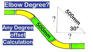 any Degree offset Formula in Hindi | calculation and Fabrication of any Degree offset #pipeoffset