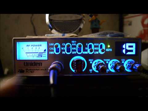 Silver Uniden PC787 Bearcat CB Radio