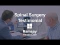 Spinal Surgery Patient Testimonial