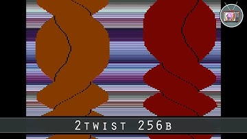2twist 256b by Agenda, 2017 (Atari 8 bit Intro)