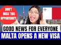 Good news malta opens new work visa for everyone  move with your family  no ielts
