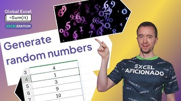3 ways to generate random numbers in Excel