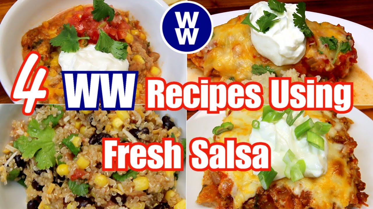 4 Quick & Easy, Family Friendly, Recipes Using FRESH SALSA🍅🧅🧄WW