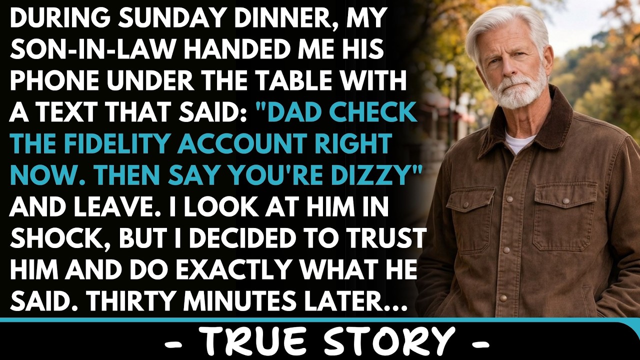 Sunday pot roast at my daughter's house, and then my son-in-law Daniel pressed his phone into my hand under the table. "Dad, check the Fidelity account right now." I opened it with the fingers of...