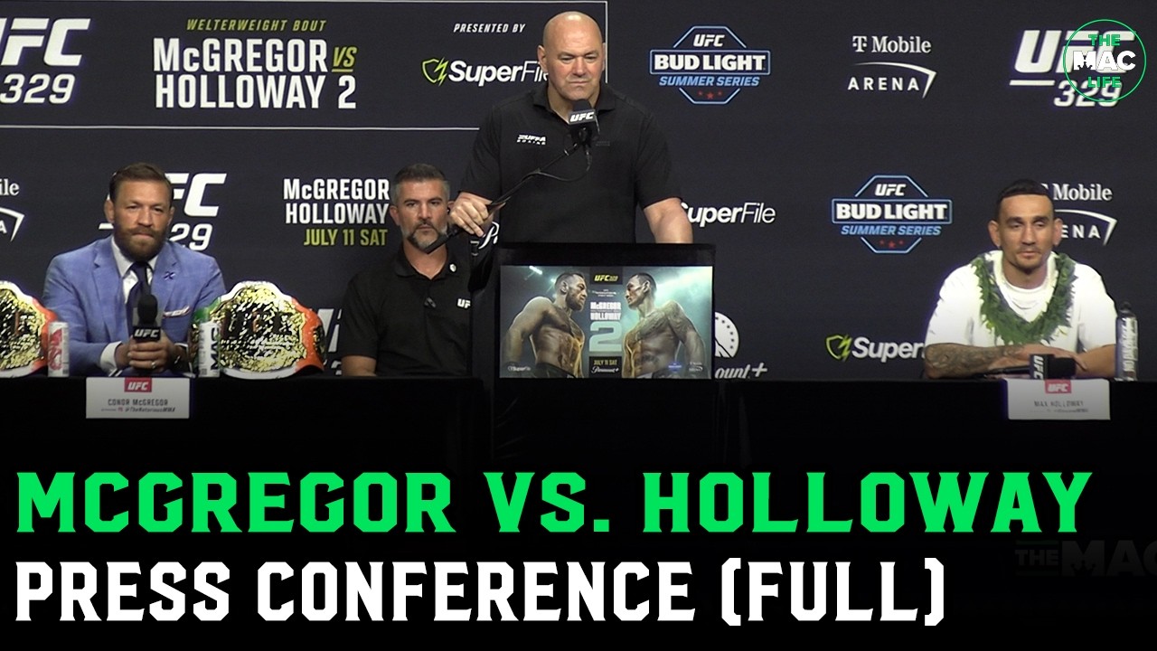 Conor McGregor vs. Max Holloway 2: Press Conference (FULL)