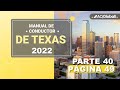 Manual del conductor de Texas en español parte 40