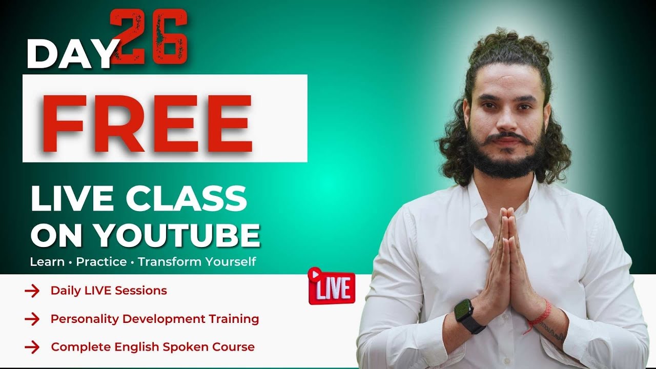 NEW YEAR | NEW ENGLISH CLASS | LIVE English Class | Speak English Confidently | Day 26