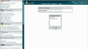 WHM Tutorials : How to edit a dns zone