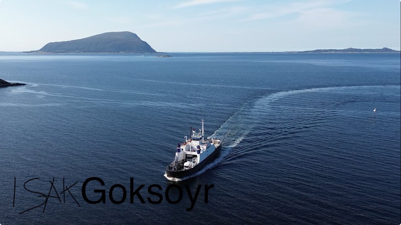 Dji 3 mini drone | M/F Kvam ankommer og dra fra brattvågen