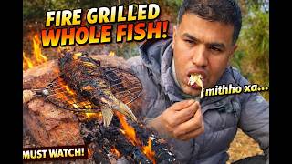 Fire Grilled Whole Fish In Jungle Mithho Xa No Talking