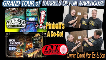 #1842 ALL ACCESS TOUR of BARRELS OF FUN Pinball Manufacturing Plant & Factory-TNT Amusements