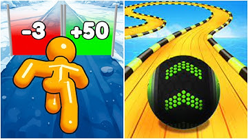 Tall Man Run vs Going Balls | Android iOS Mobile Gameplay Walkthrough