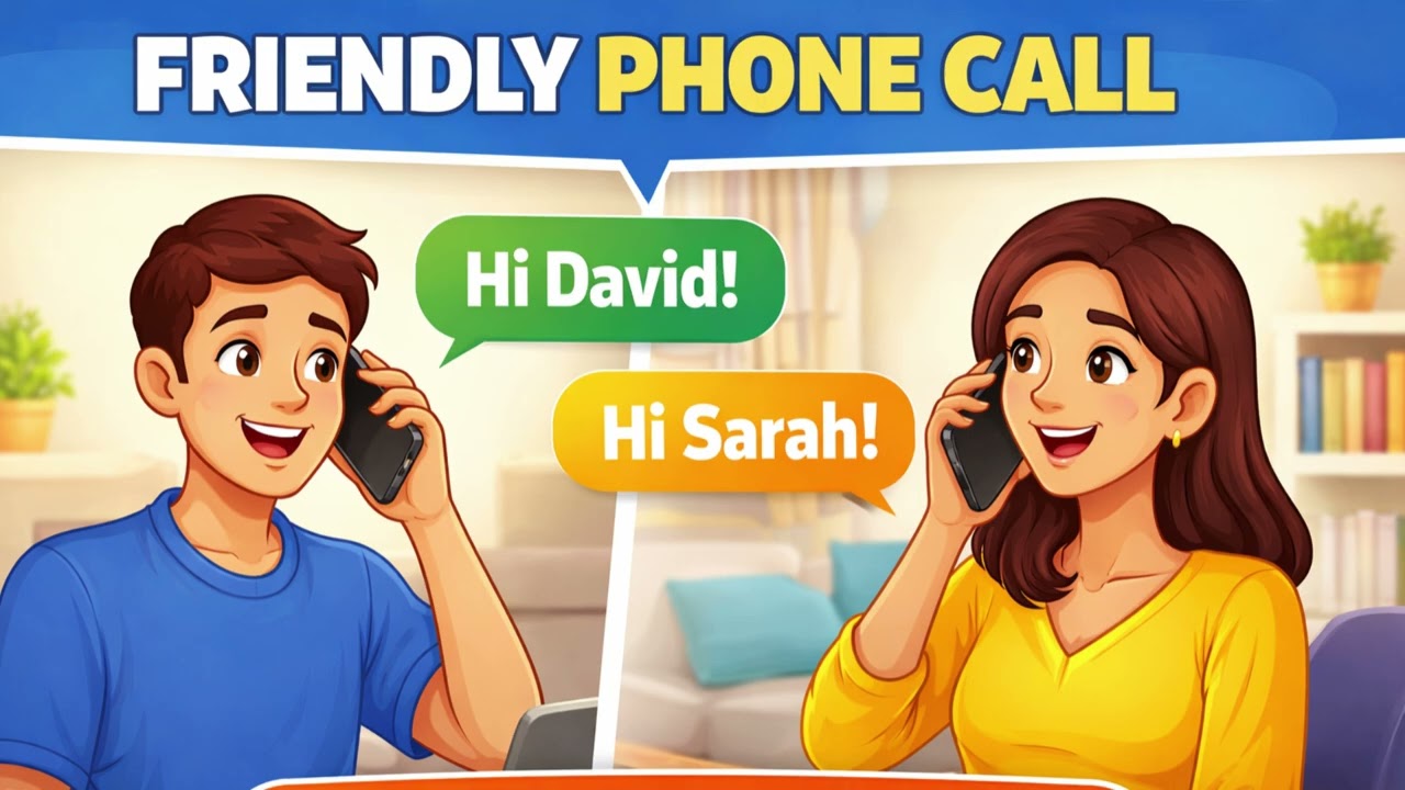 English Phone Call Conversation | Daily Spoken English Practice for Beginners