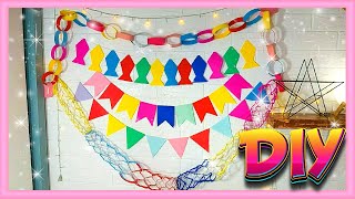 زينة رمضان بالورق  -  اسهل 5 اشكال للزينه بالورق تناسب جميع المناسبات ♡ DIY ramadan decor 2021 ♡ 🌙