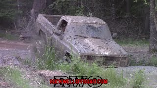 SMALL BLOCK CHEVYS MUD BOGGING IN THE WOODS!!!