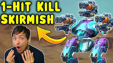 GOD SKILL = INSTANT KILL Skirmish - War Robots Gameplay WR