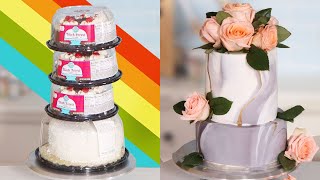 Turning a Grocery Store Cake into a $500 Wedding Cake!