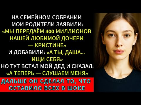 Мои Родители Завещали 400 Миллионов Любимой Дочери, Но Потом Дедушка Встал И Расклад Изменился