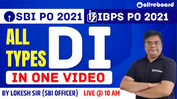 SBI PO/IBPS PO 2021 | Data Interpretation | All Types DI for Bank PO | Maths By Lokesh Sir