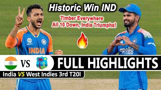 Ind Vs WI Full Highlights 3rd T20 Match 2026 | India Vs West Indies Highlights