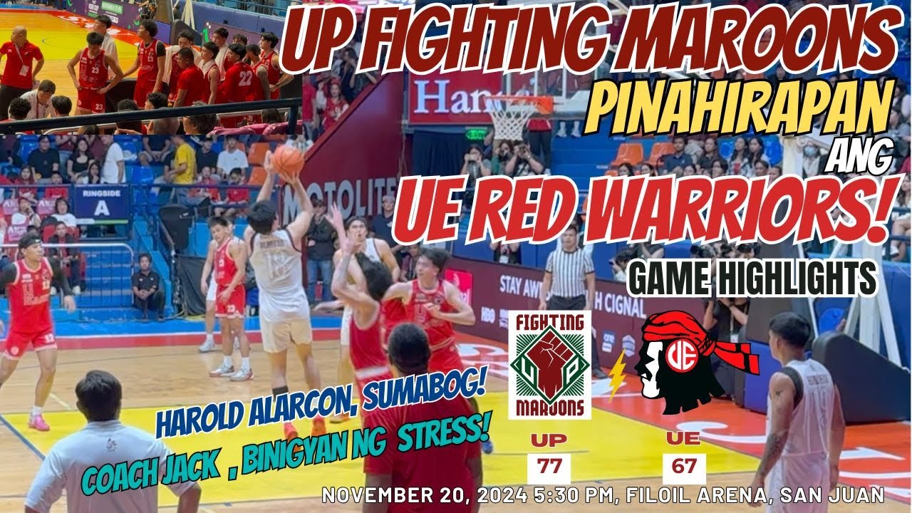 UP Fighting Maroons Pinahirapan ang UE Red Warriors, UAAP Season 87 Men ...