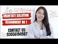 HUMAN RELATIONS (MGMT611) ASSIGNMENT no 1 solution Fall 2024 mgmt611