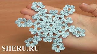 Нежная и простая снежинка. Урок 38 Нежная и простая снежинка. Урок 38