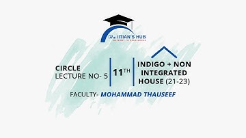 Circles Lecture No- 5,11th,indigo + non int House (21-23),Date-25-1-2021,By- Mohammad Thauseef