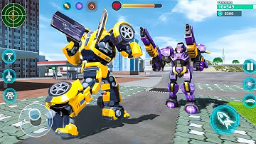 Flying Robot Car Jet Transformation Game 2025 | Multiple Robot Battle - Android Gameplay