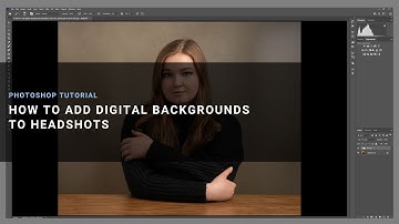 How to add digital backgrounds to headshot images in Photoshop