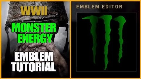Call of Duty WW2 Monster Energy Emblem Tutorial