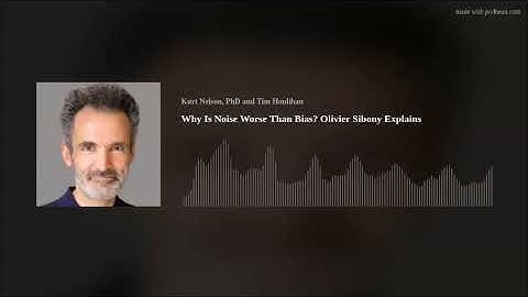 What is Noise? Olivier SIbony Explains
