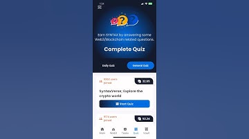 SyntaxVerse; Explore the crypto world | Syntax Verse General Quiz Answer | syntax quiz | Syntaxverse