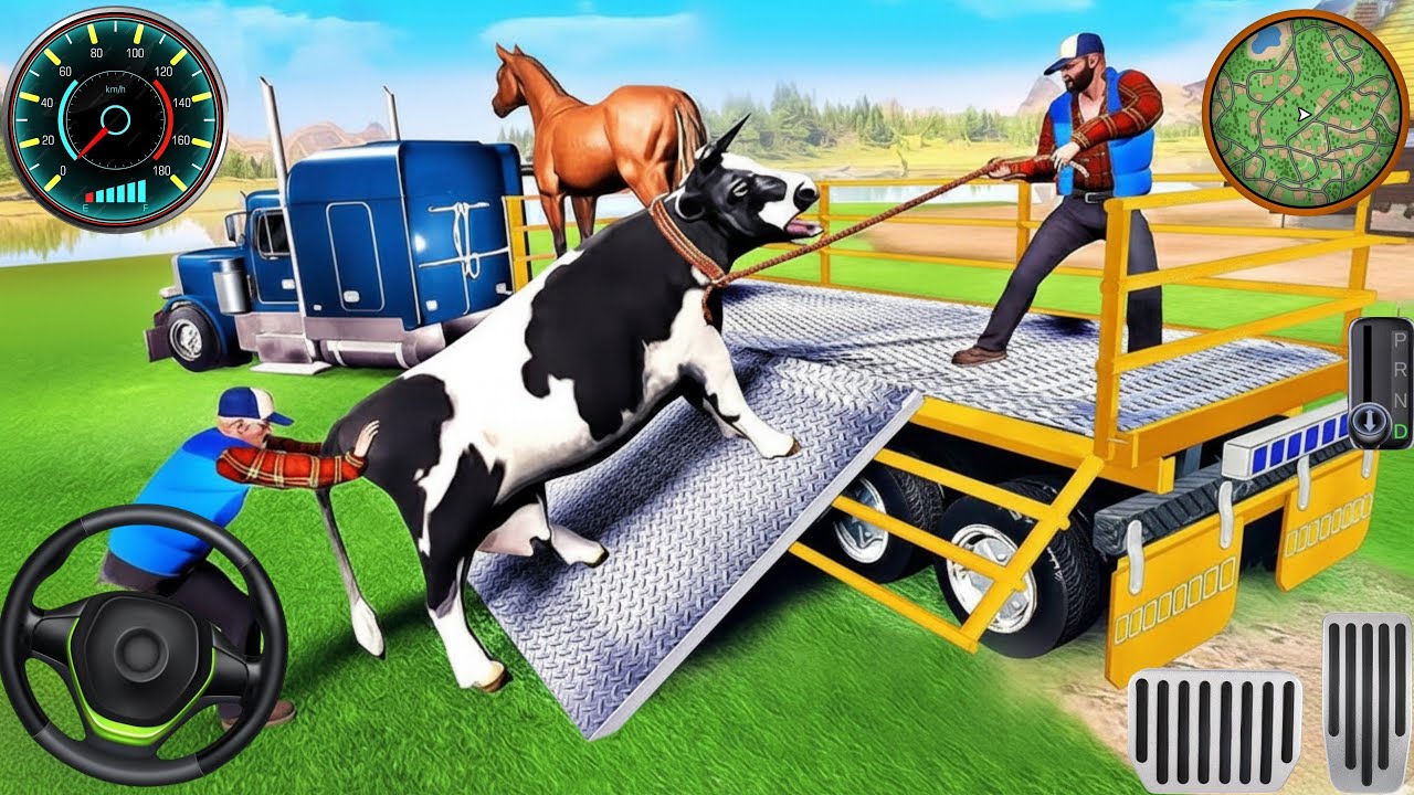 US Animal Unloading Cargo Truck Driving3D - Animal Transport Cargo Truck 2025 -Andriod Gameplay