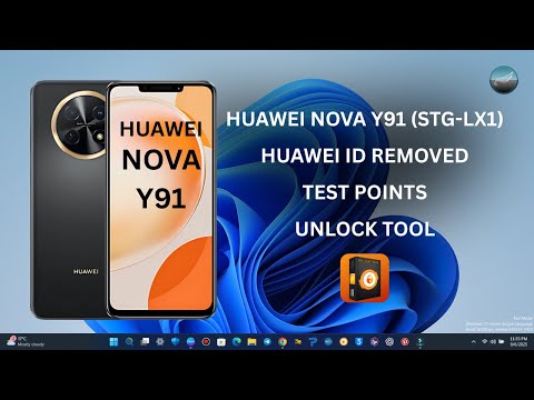 Huawei Nova Y91 Huawei ID Remove | Test Point Unlock Tool | 2025 Full Guide by PhonPoint Pro