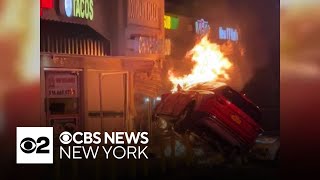 For 2nd time in a little more than a year, car slams into Long Island restaurant