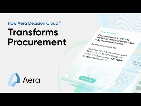 How Aera Decision Cloud™️ Transforms Procurement