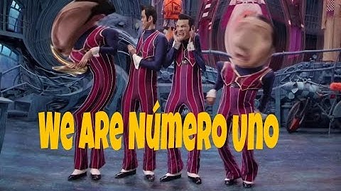 We are number one but every one is replaced with a shitty 144p clip of an exercise ball knockout